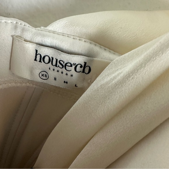 House of CB 'Coraline' Ivory Satin Corset Dress Size XS - Picture 8 of 10